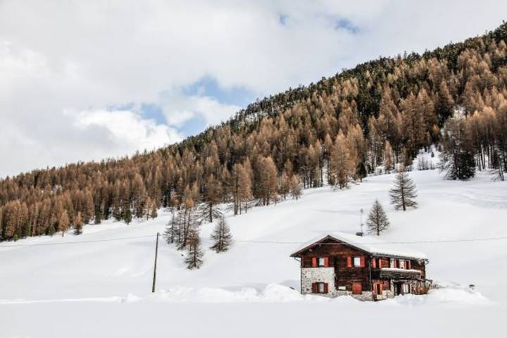 Apartamento entero, Apartamento vacacional "Pizalegn Bait da Rez" con jardín y Wi-Fi in Livigno, Valtellina