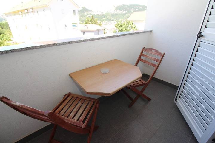 Appartement entier, Appartement de vacances pour 2 personnes avec balcon/terrasse in Baška, Krk