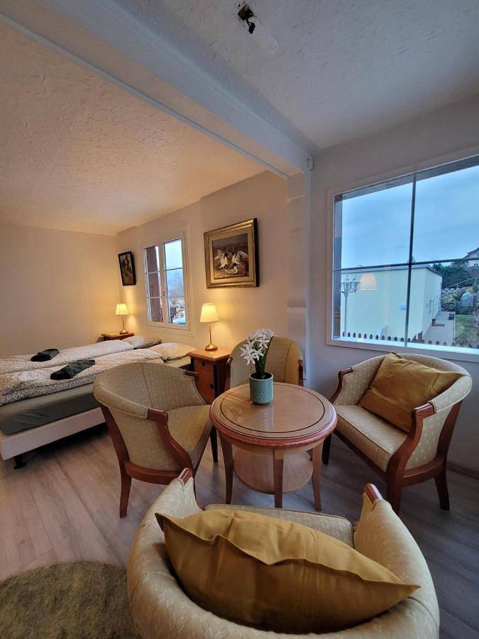 Gîte pour 6 personnes, avec Balcon ainsi que Terrasse et Jardin à Spiez - 4