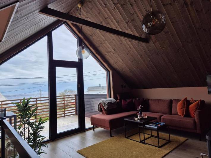 Location de vacances pour 6 personnes, avec vue sur le lac et sauna ainsi que jardin et vue dans Moskenes - 4