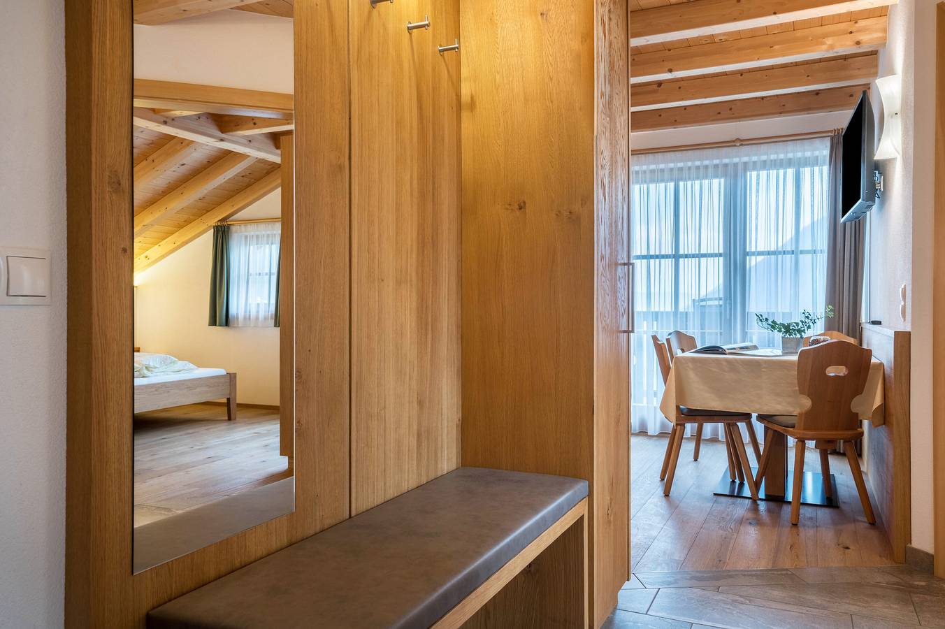 Appartamento intero, Appartamento 'Feldererhof Apt Dolomitenblick' con vista sulle montagne, giardino in comune e Wi-Fi in Santa Maddalena in Casies, Valle di Casies