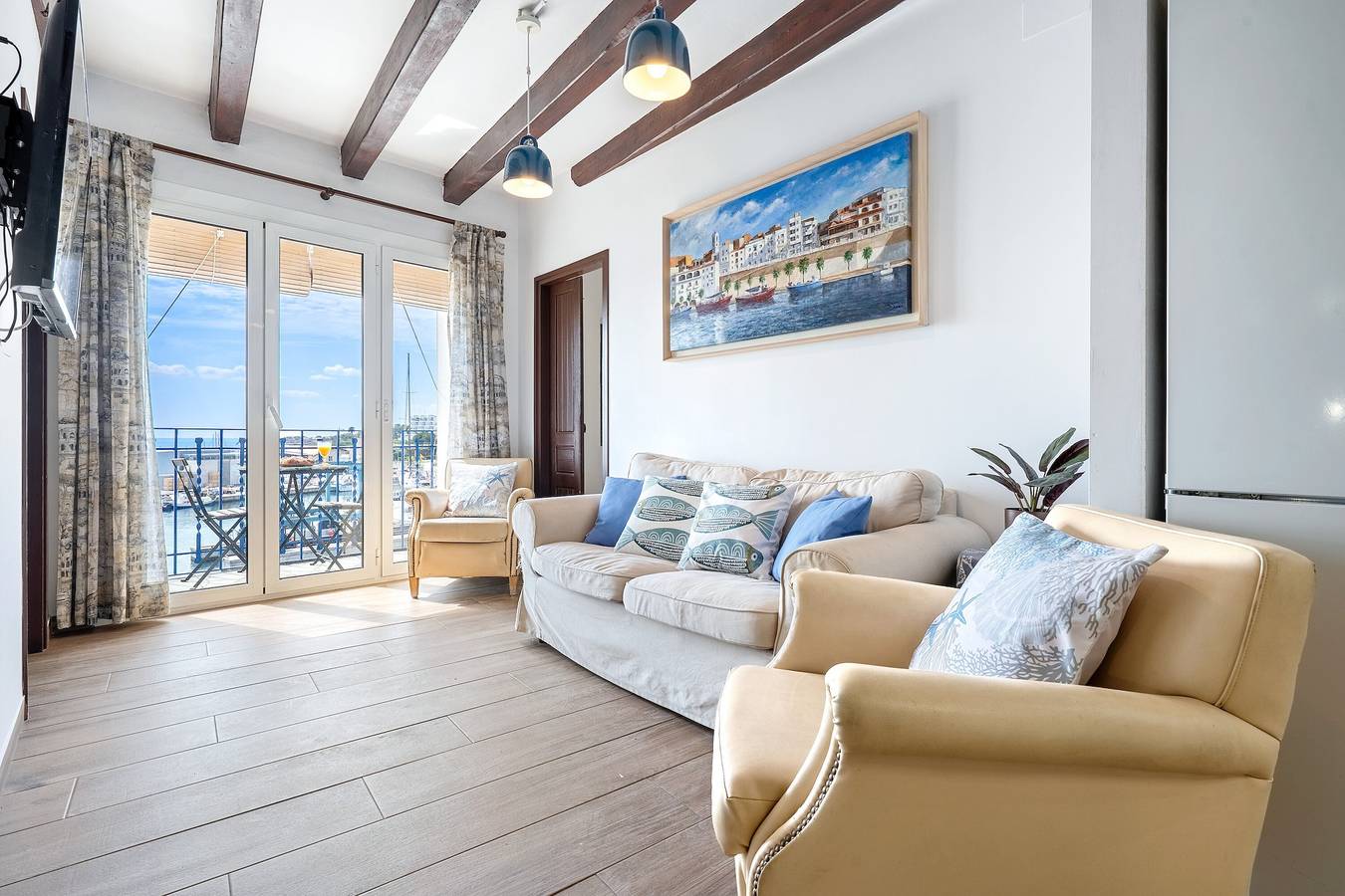 Appartement entier, Appartement 'Jb' avec vue sur la mer, Wi-Fi et climatisation in Terres de l'Èbre, Costa Dorada