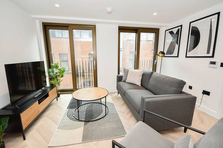 Gîte pour 2 personnes, avec balcon/terrasse, adapté aux familles à Manchester