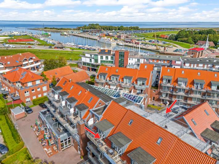 Ferienwohnung für 4 Personen, mit Balkon und Terrasse in Bensersiel