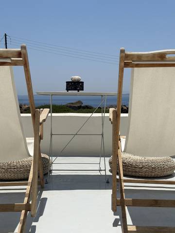 Cottage pour 2 personnes, avec balcon et jardin dans Tinos