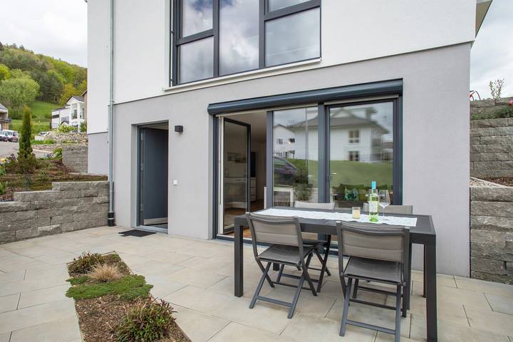 Appartement entier, Appartement 'Achterkajüte' avec terrasse privée et Wi-Fi in Bodman-Ludwigshafen, Arrondissement de Constance