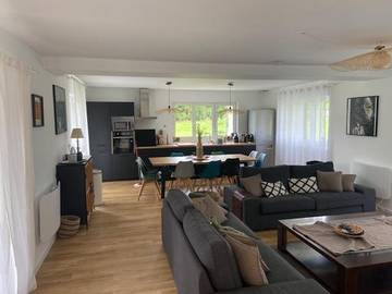 Gîte pour 10 personnes, avec vue et jardin à Saint-Laurent-sur-Mer