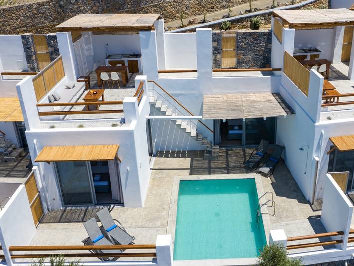 Ferienhaus für 5 Personen, mit Balkon und Terrasse sowie Garten und Pool