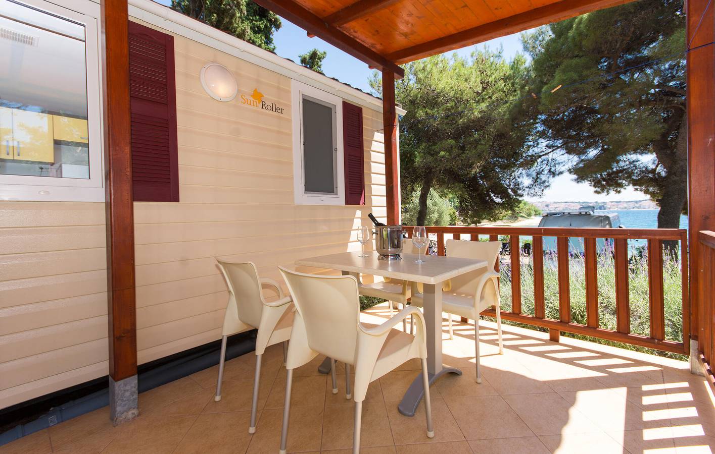 Casa rodante para 5 personas con terraza in Okrug Gornji, Čiovo