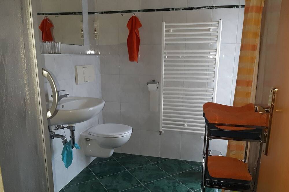Ganze Wohnung, 1-Raum-Apartment mit Balkon im 1.Stock, kombinierter Wohn-unde Schlafraum in Marienberg, Erzgebirge