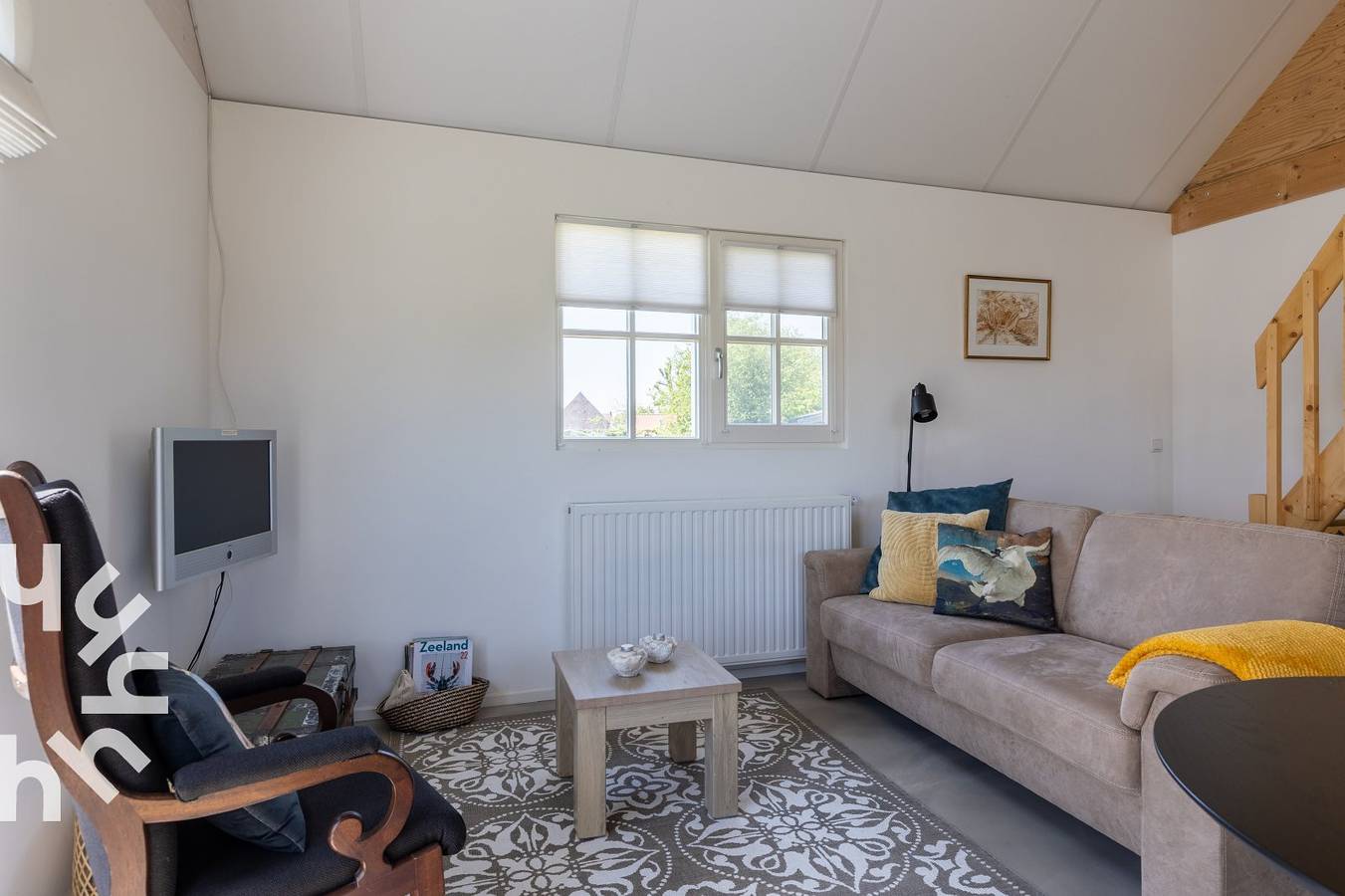 Wunderschönes 3-Personen-Ferienhaus mit Panoramablick bei Kamperland in Kamperland, Niederländische Nordsee