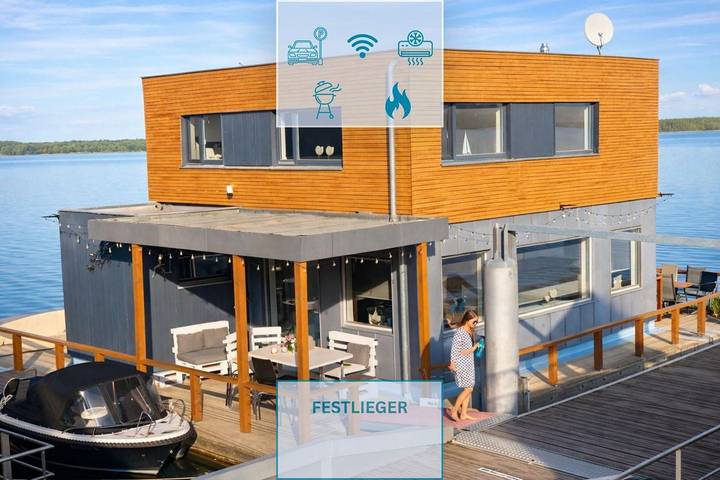Ferienhaus für 6 Personen, mit Ausblick und Terrasse sowie Seeblick in Vetschau