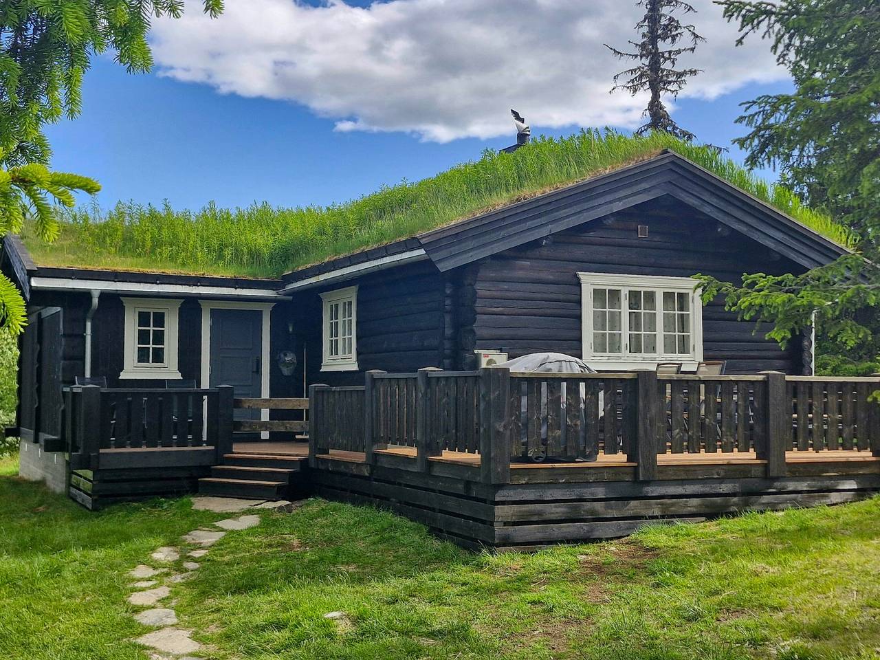 Blockhütte an den Skipisten von Skeikampen in Skeikampen, Gausdal