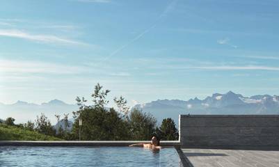 Hôtel pour 2 personnes, avec piscine et vue ainsi que sauna et jardin dans Rigi Kaltbad
