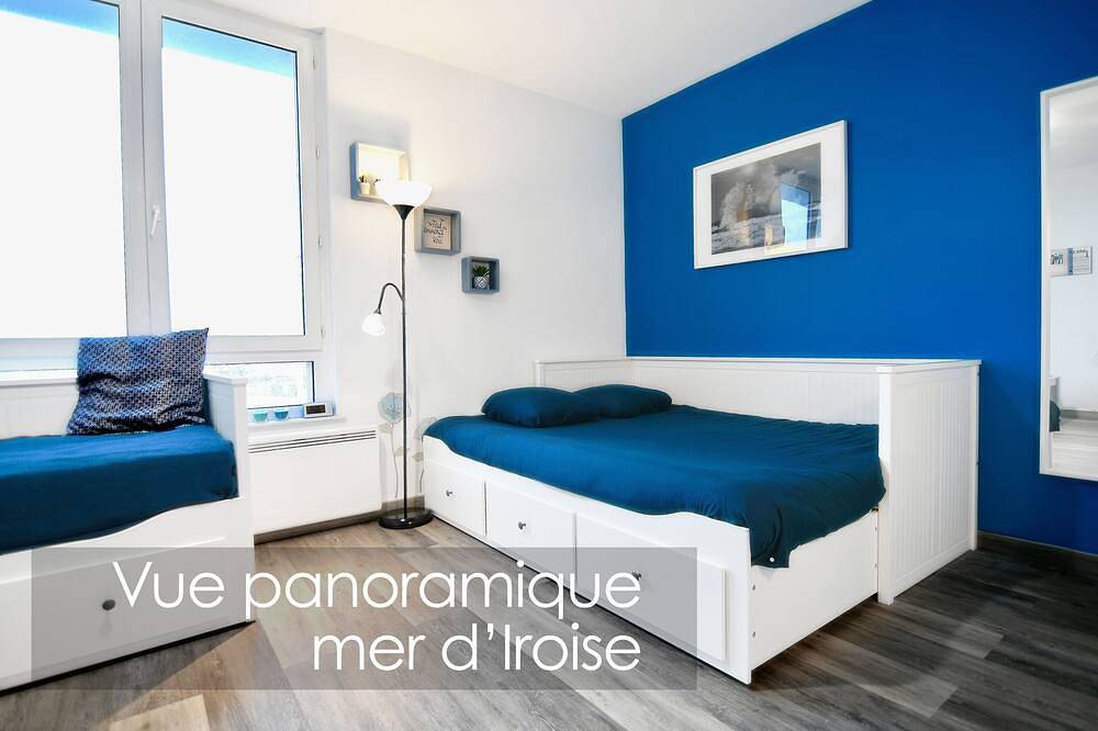 Ganze Wohnung, Studio-Eigenes Badezimmer-Meerblick in Brest, Brest und Umgebung
