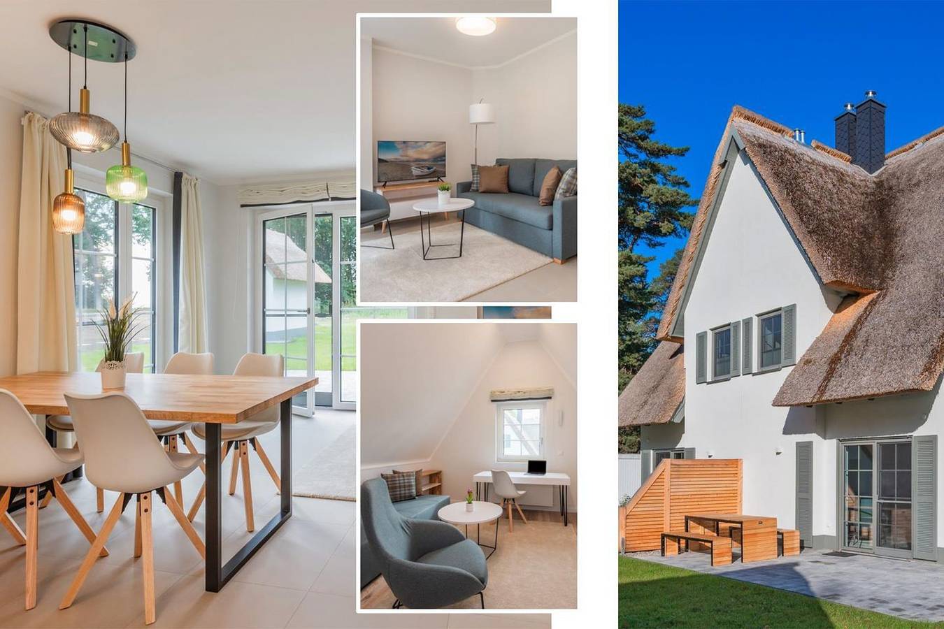 Modernes Ferienhaus im Fischerdorf mit Sauna & Gartenblick – ländlich & luxuriös in Zirchow, Usedom