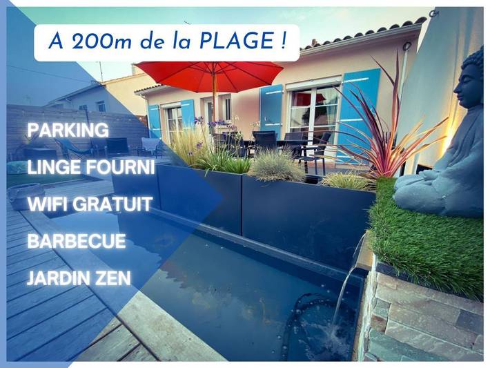 Villa pour 8 personnes, avec jardin à Saint-Hilaire-de-Riez