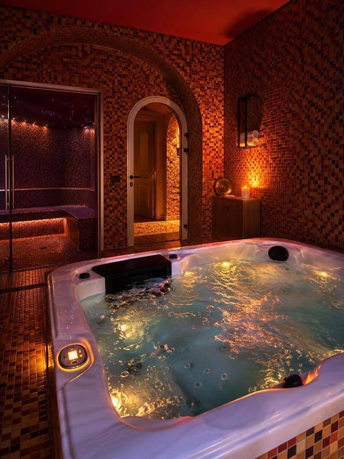 Hôtel pour 2 personnes, avec Terrasse et Jacuzzi ainsi que Jardin et Sauna à Venaco