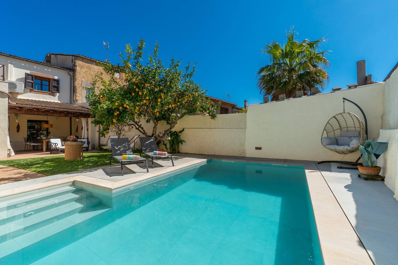 Casa Llimoner with Pool and Garden, Close to the Center in Sant Lorenç in Sant Llorenç des Cardassar, East Majorca