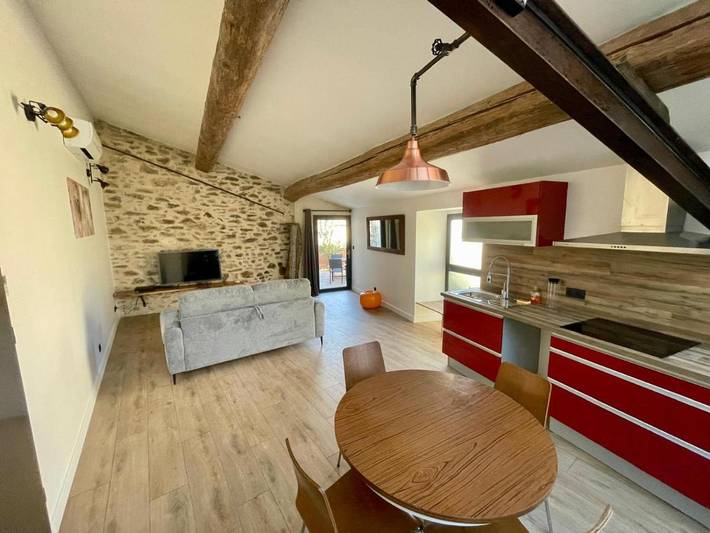 Gîte pour 2 personnes, avec vue et balcon à Sainte-Valière