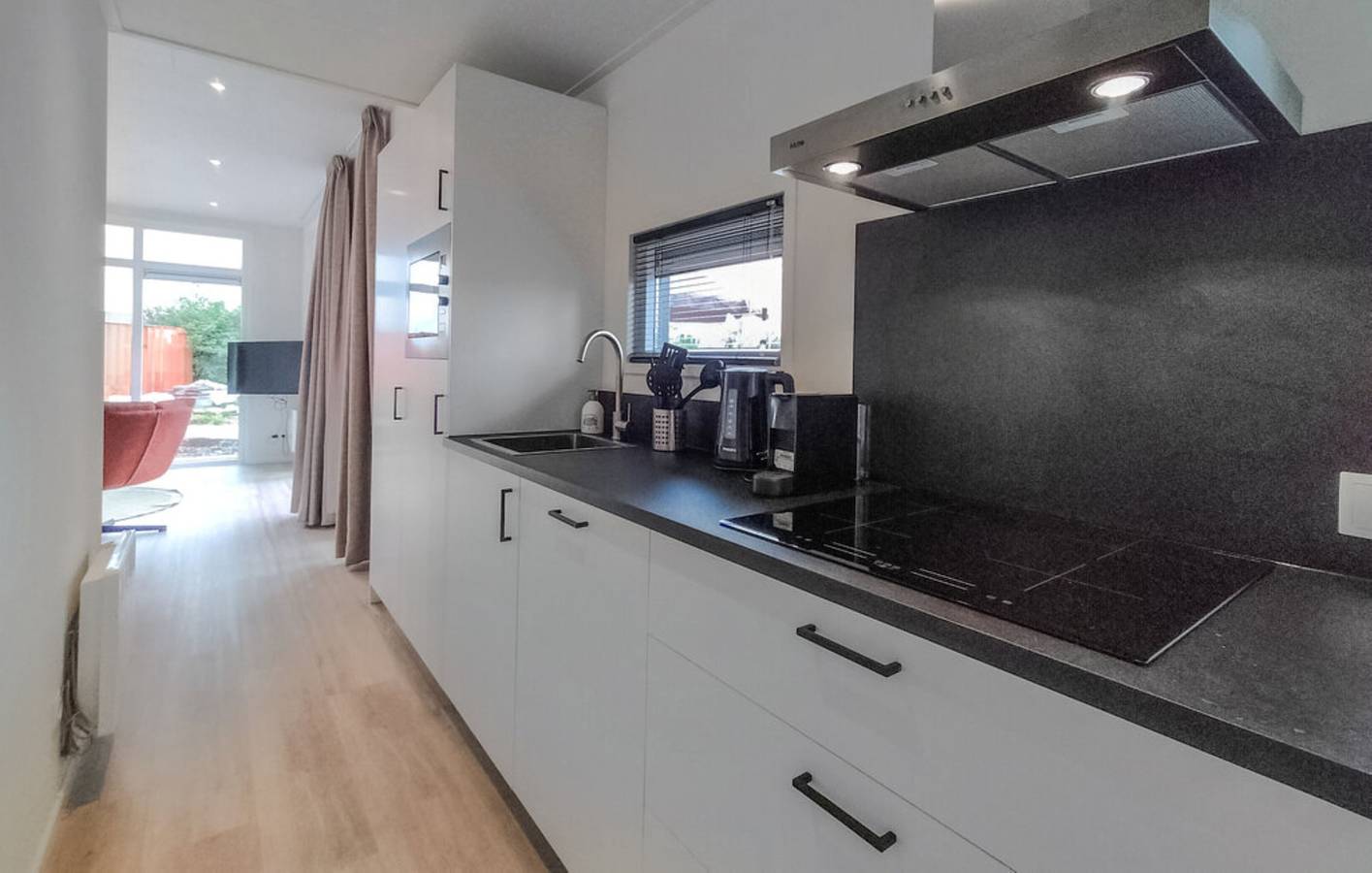 Modernes Chalet für 4 Personen mit privater Sauna und traumhaftem Grünblick in Salland in Sallandse Heuvelrug