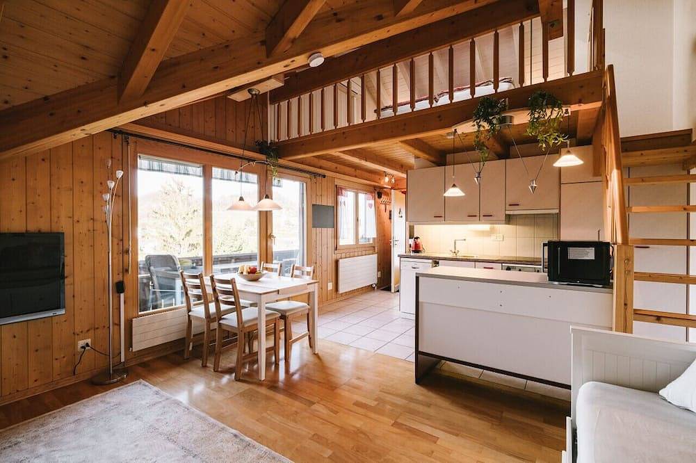 Ganze Wohnung, Apartment Steamboat Suite – mit gemütlichem See- und Bergblick in Spiez, Thunersee