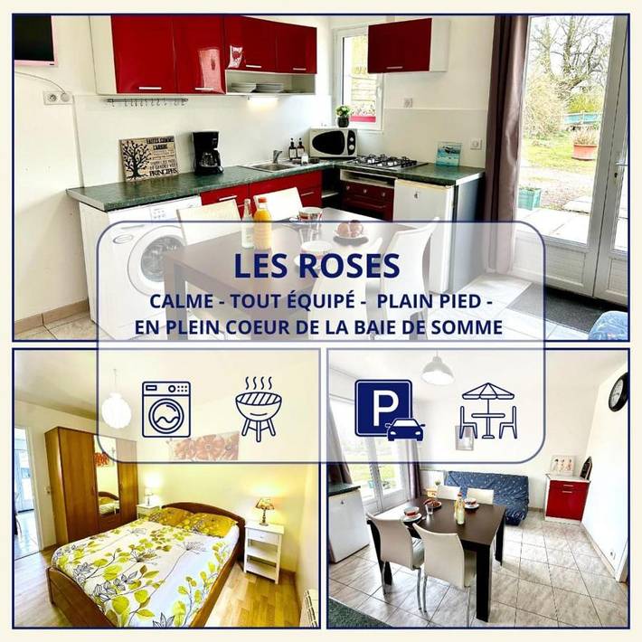 Gîte pour 2 personnes, avec terrasse et jardin, animaux acceptés à Noyelles-sur-Mer