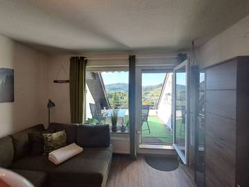 Ferienwohnung für 2 Personen, mit Seeblick und Balkon/Terrasse sowie Balkon und Ausblick in Winterberg