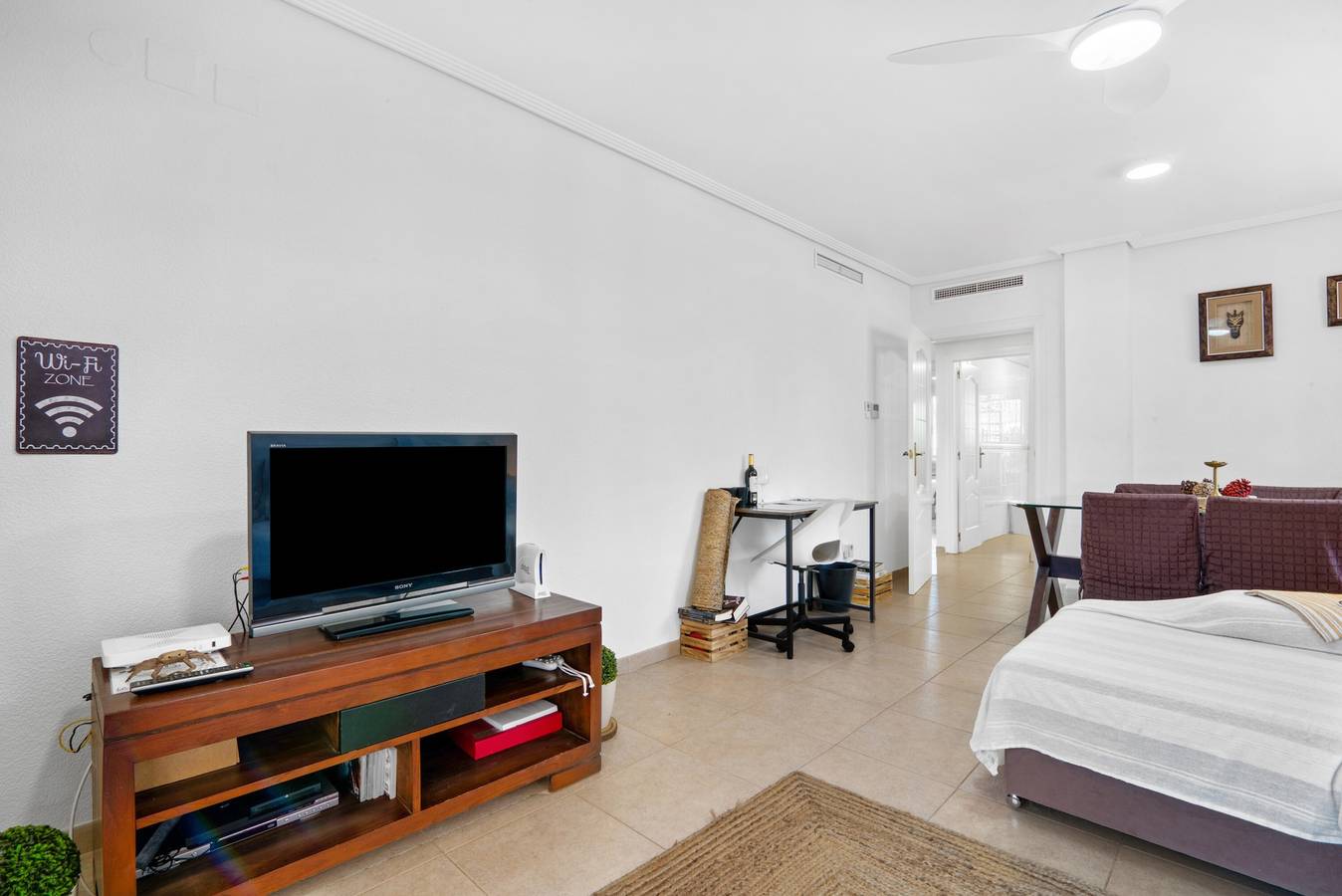 Ganze Wohnung, Ferienhaus 'Ca Blanca Paraíso Ll' mit Bergblick, Wlan und Klimaanlage in El Palmar, Costa Blanca