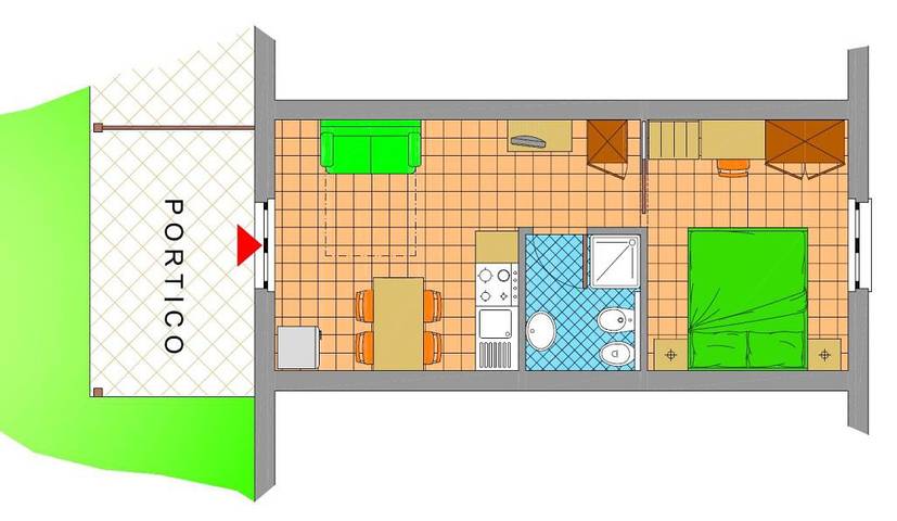 Bungalow für 4 Personen, mit Pool und Garten, kinderfreundlich in der Toskana - 2
