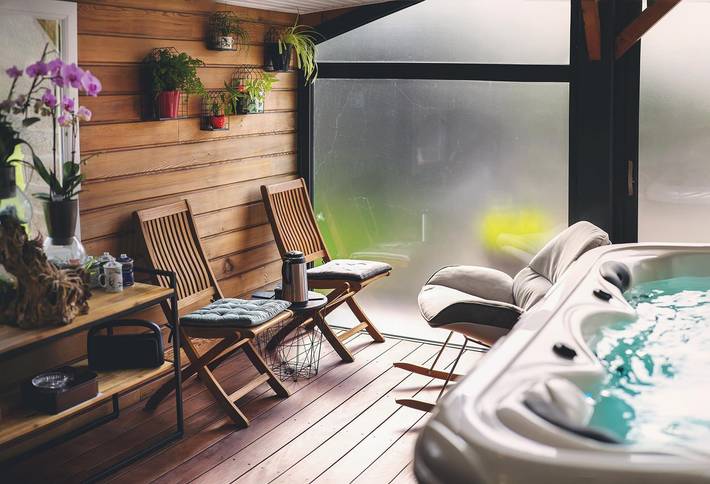 Gîte pour 2 personnes, avec sauna ainsi que jacuzzi et jardin à Landévant - 4