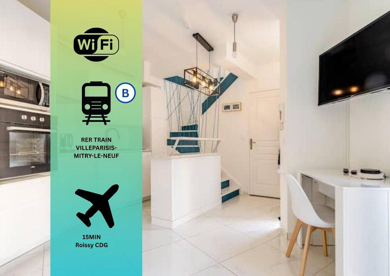 Appartement entier, Location Professionnelle - Maison 2 à 4 personnes proche Disney-Astérix-Cdg in Villeparisis, Seine-et-Marne