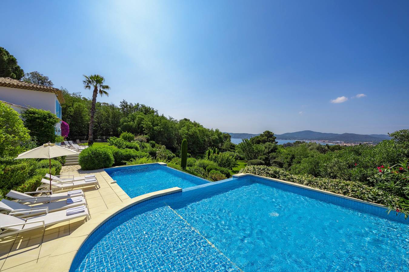 Villa "Golfvilla Riviera" met Uitzicht op Zee, Privézwembad & Wifi in Grimaud, Middellandse Zeekust (Frankrijk)