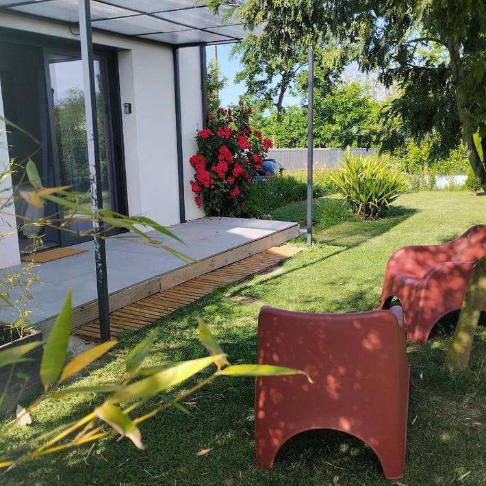 Gîte pour 4 personnes, avec Terrasse ainsi que Jardin et Vue dans Saint-Amadou
