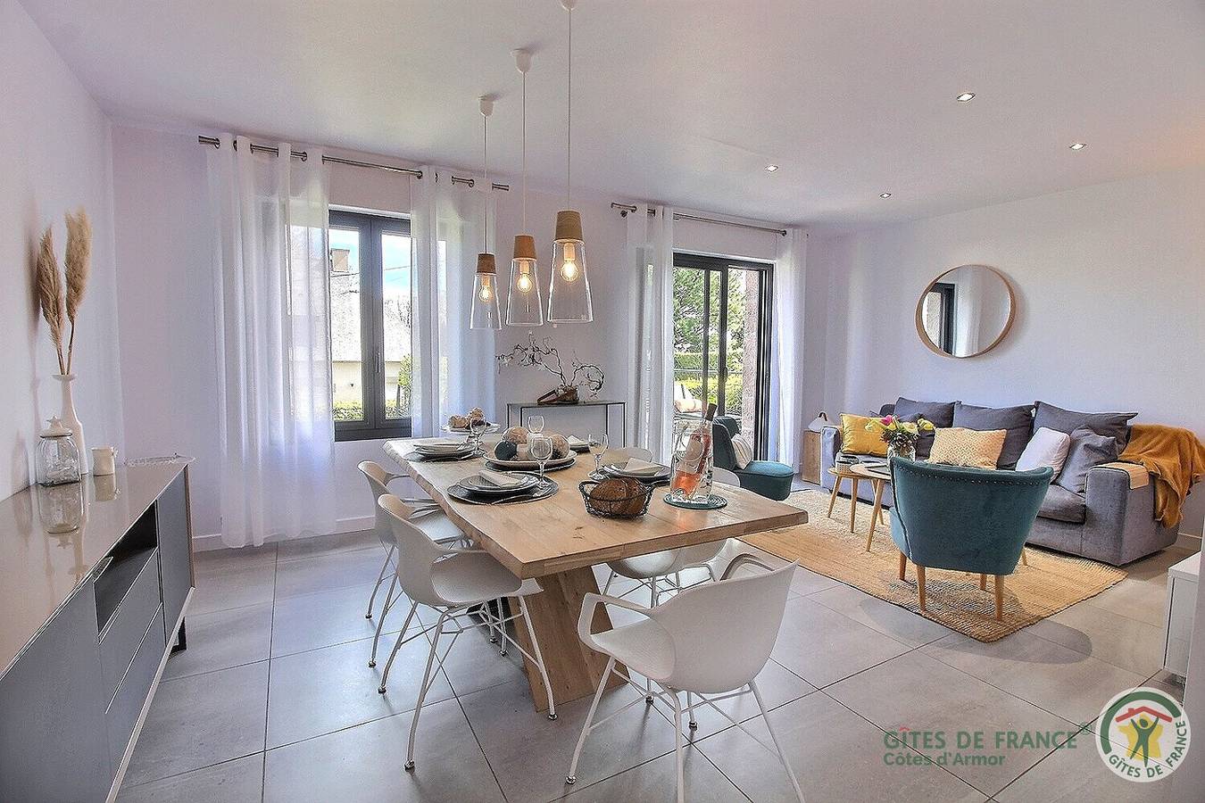 Les Oliviers in Perros-Guirec, Rosa Granitküste