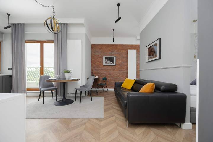 Studio dla 4 osób, z balkon/ taras w Bielany (Warszawa)