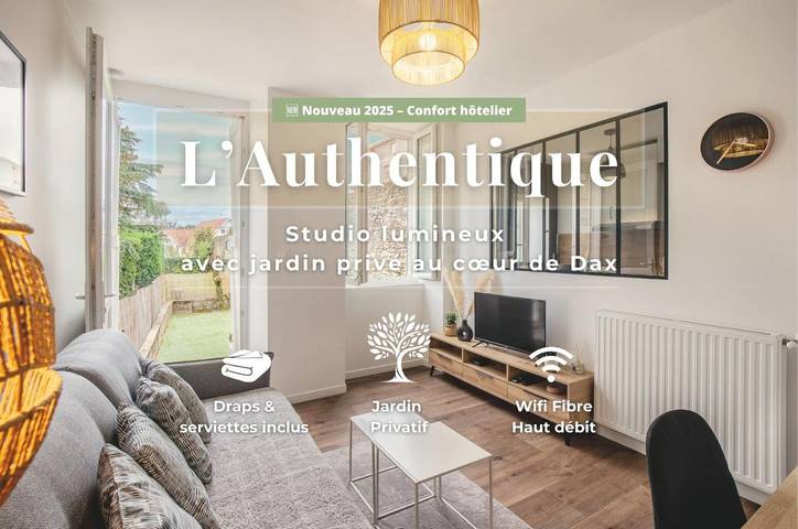 Gîte pour 2 personnes, avec Terrasse et Jardin dans Thermes de l'Avenue