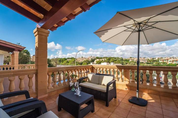 Apartamento para 4 personas, con Balcón y Terraza además de Jardín y Vistas en Porto Cristo Novo