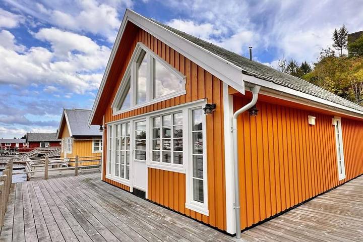 Chalet für 4 Personen, mit Ausblick und Terrasse auf den Lofoten