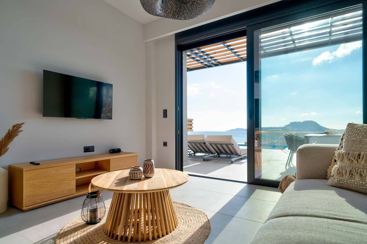 Villa Arkadia with Private pool and Seaview in Rethymno en omgeving