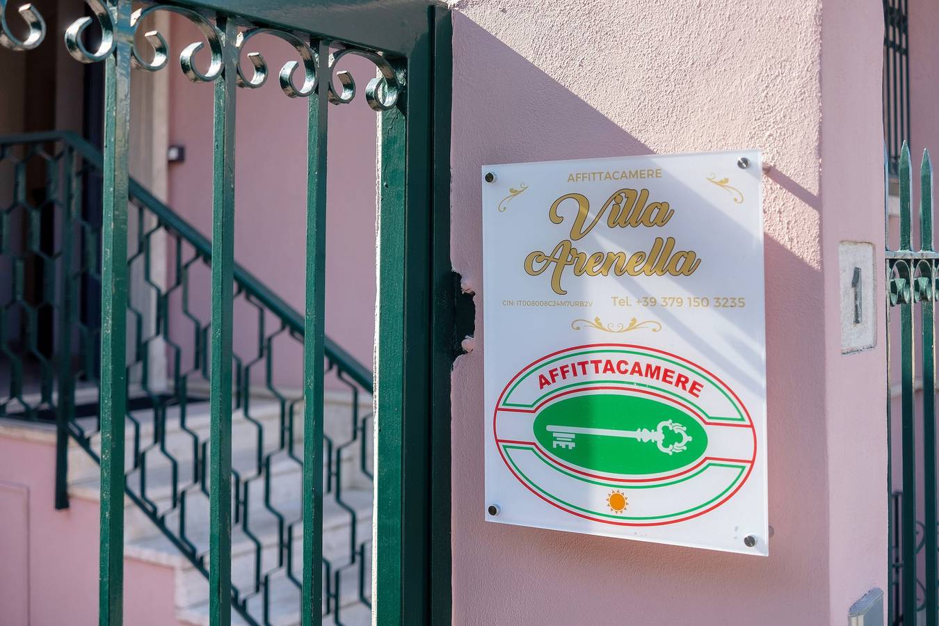 Camera "Unità 1" con terrazza condivisa, Wi-Fi e aria condizionata in Bagni La Polena, Bordighera