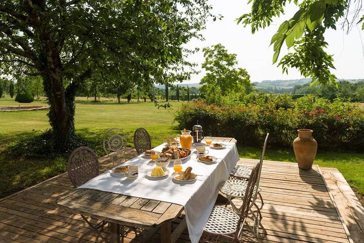 Château pour 21 personnes, avec Terrasse ainsi que Jardin et Piscine dans le Gers