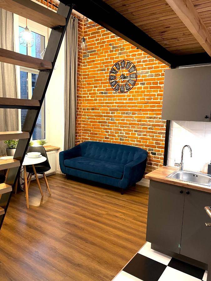 Loft dla 2 osób, z balkon w Łódź