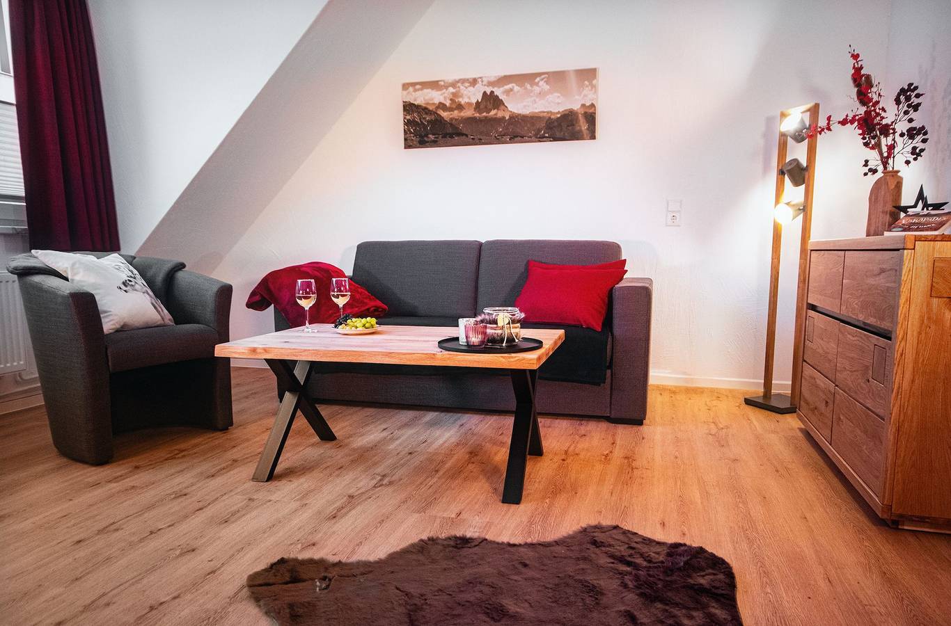Ganze Wohnung, Ferienwohnung 'Bocksberg-Lodge' mit Balkon und Wi-Fi in Goslar, Harzvorland