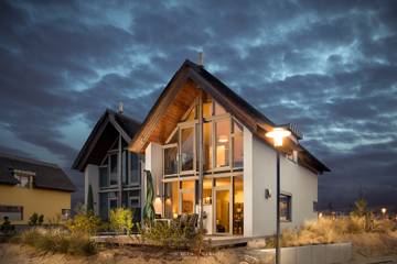 Ferienhaus mit Meerblick für 7 Personen, mit Terrasse und Sauna sowie Seeblick in Heiligenhafen