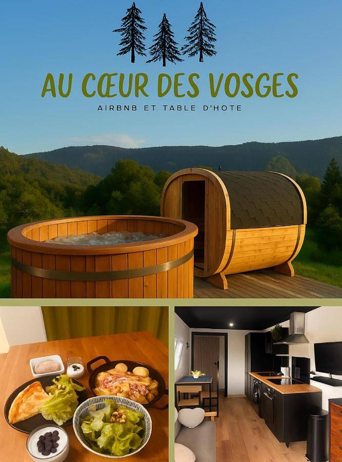 Gîte pour 4 personnes, avec jacuzzi ainsi que sauna et balcon à Thiéfosse - 2