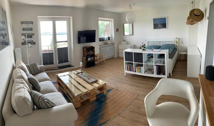 Ferienwohnung für 2 Personen, mit Balkon und Garten sowie Seeblick und Ausblick in Pönitz am See - 2
