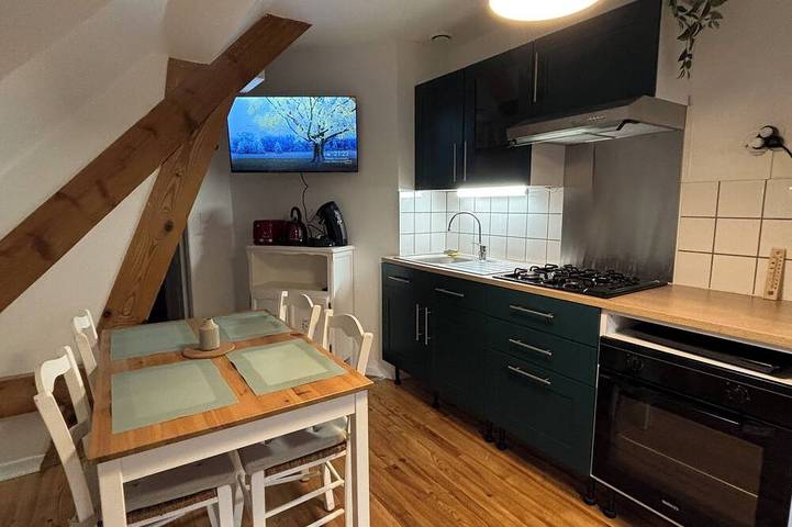 Appartement de vacances pour 3 personnes, avec jardin