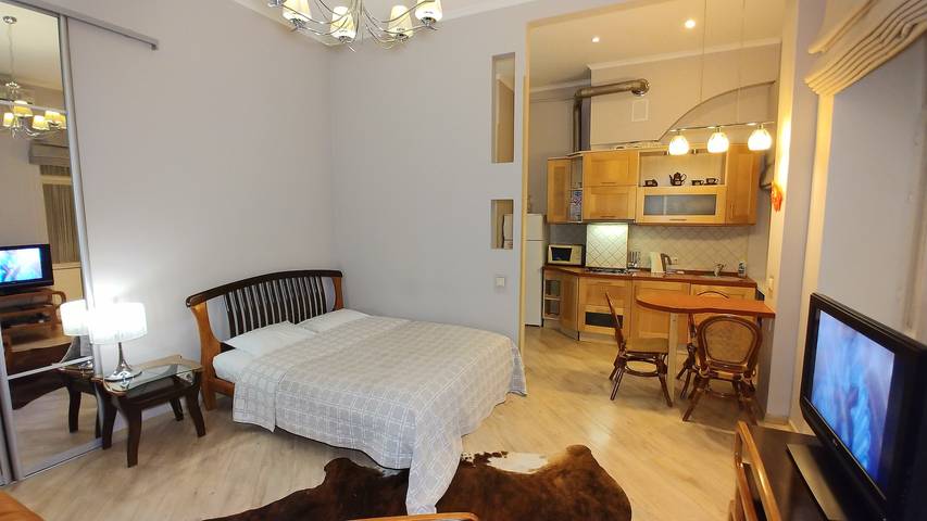 Apartament wakacyjny dla 2 osób, z balkon w Kijów