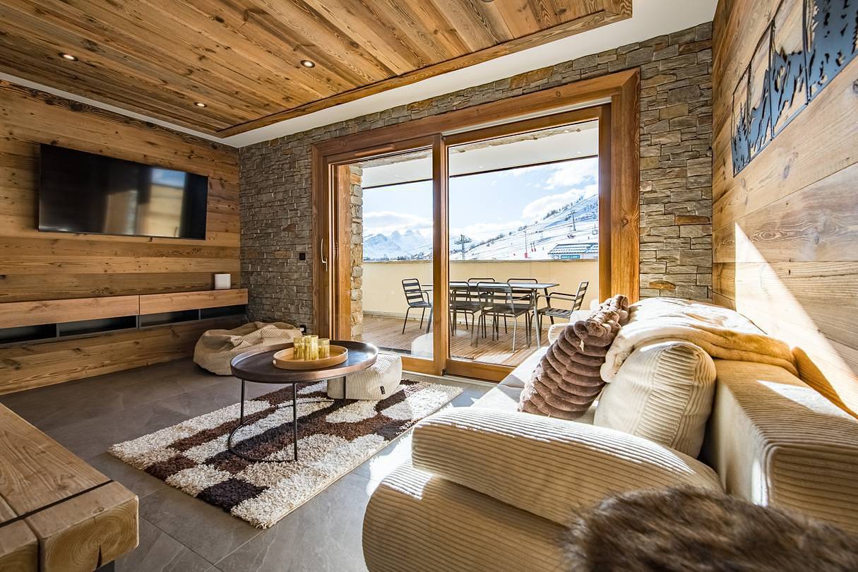 Apartamento vacacional entero, Apartment for 6/8 people with jacuzzi in a new residence on the slopes in La Toussuire, Fontcouverte-la Toussuire